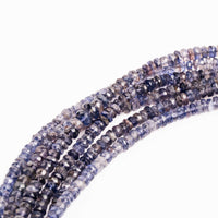 Iolite -  Faceted Beaded Necklace
