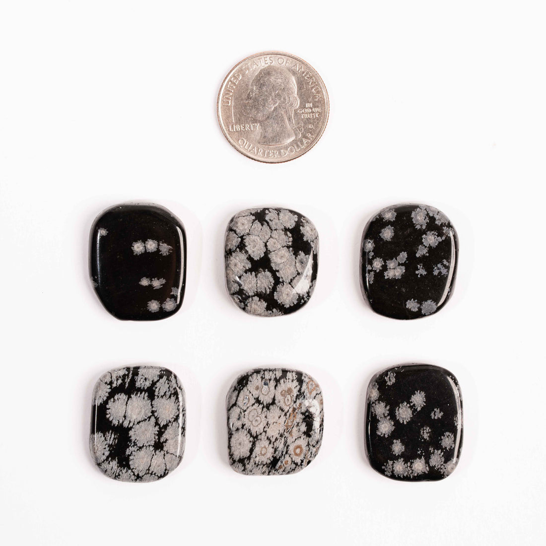 Obsidian - Snowflake, Small Soapstones