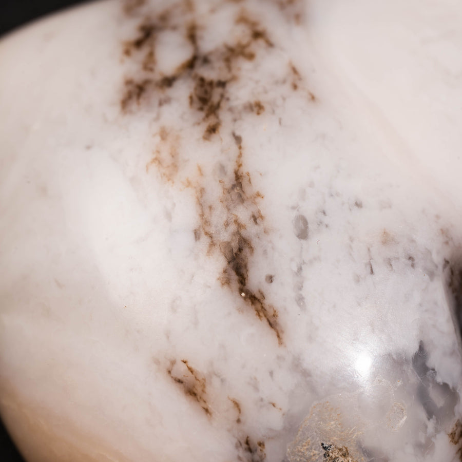 Pink Opal - Heart, Polished