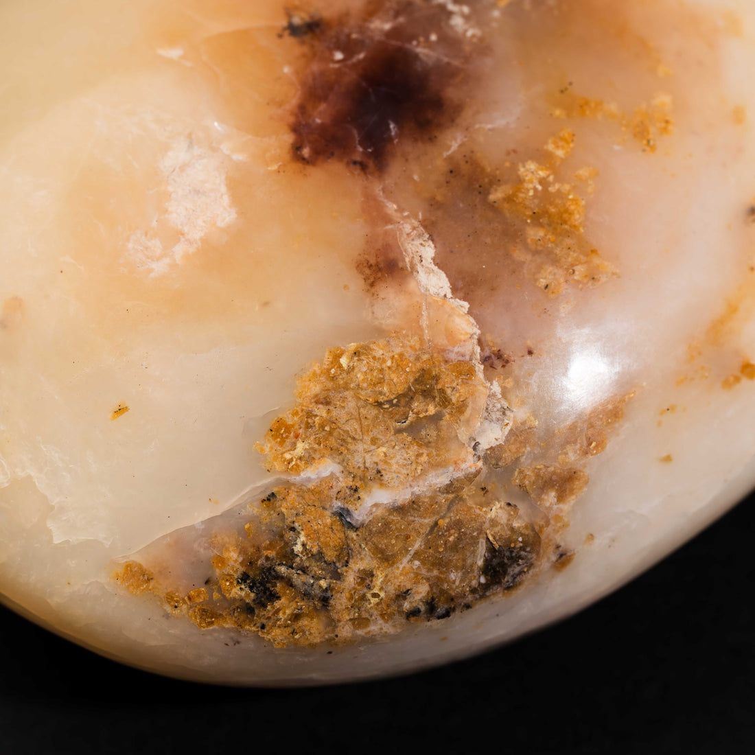 Pink Opal - Palm, Polished