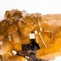 Yellow Barite on Fluorite - Bladed Cluster