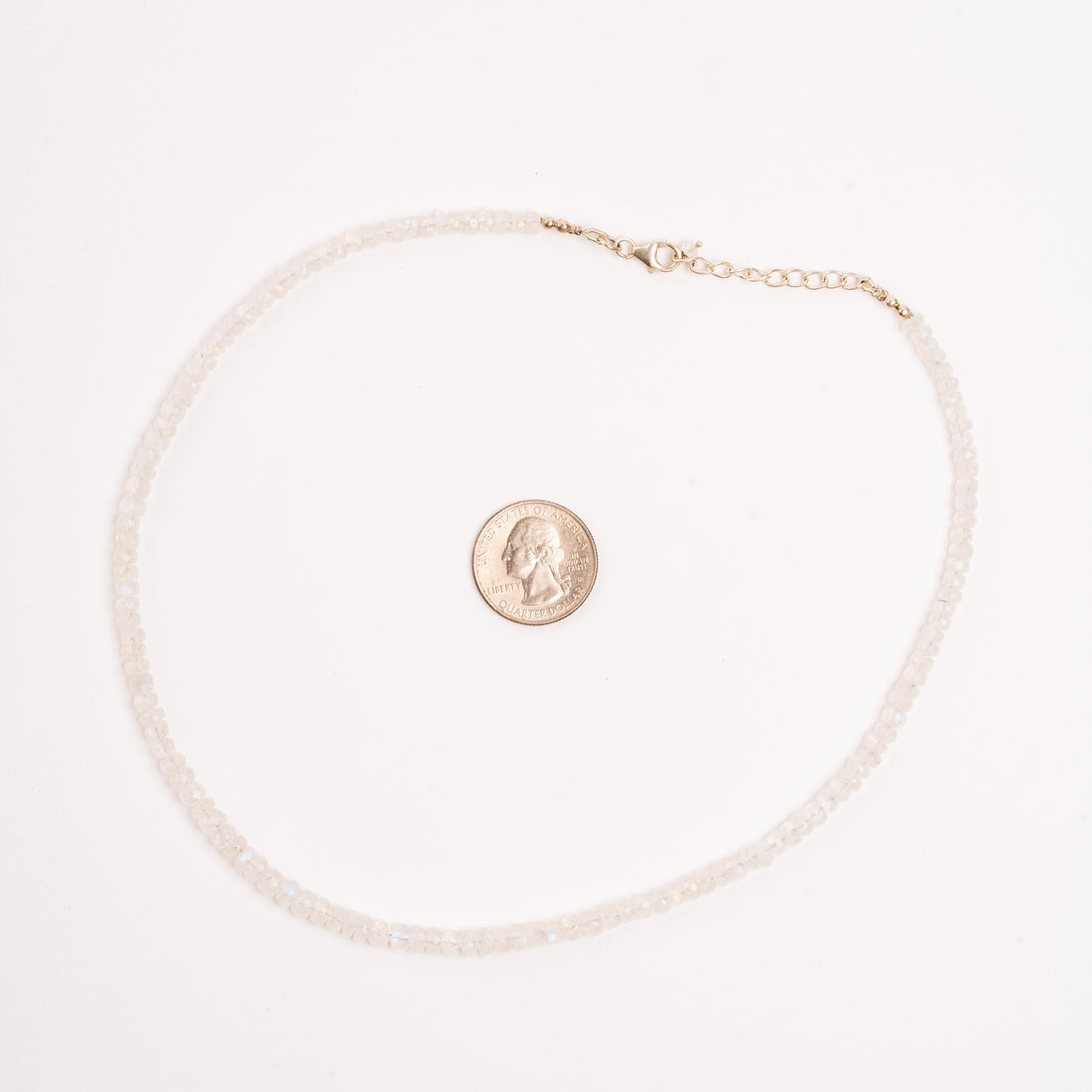 Moonstone -  Faceted Beaded Necklace