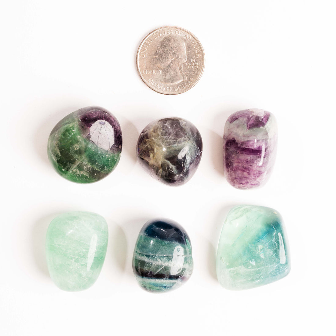 Mixed Fluorite - Tumbled Stone(s)