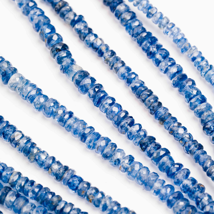 Kyanite, Blue -  Faceted Beaded Necklace