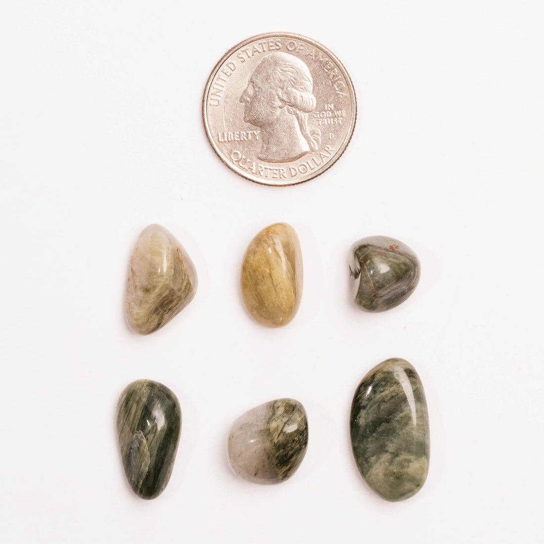 Jasper, Green Hair - Tumbled Stone(s)