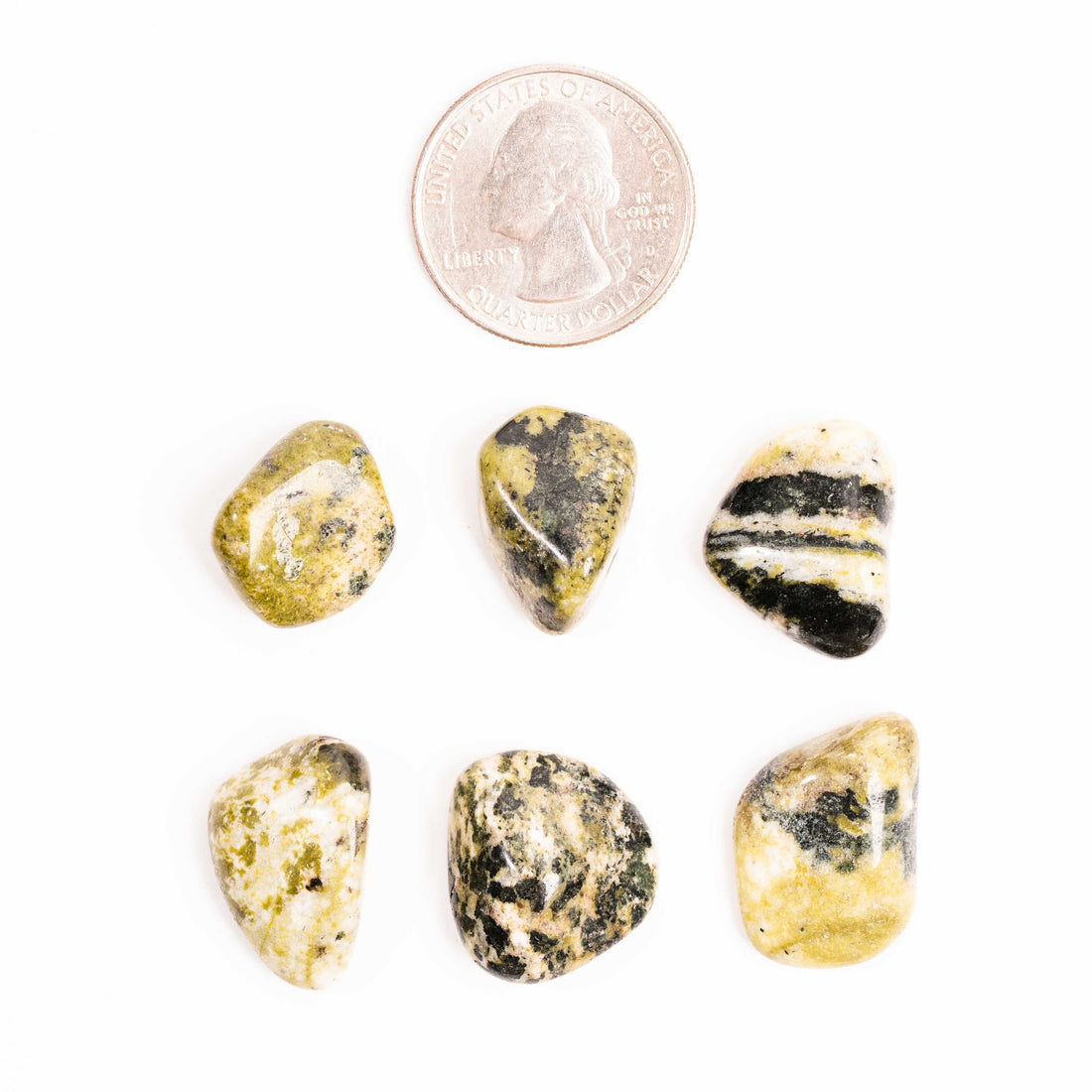 Serpentine, Deep Green & Black - Tumbled Stone(s)