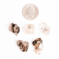 Smoky Elestial Quartz – Light Multi-Faceted Cluster(s)