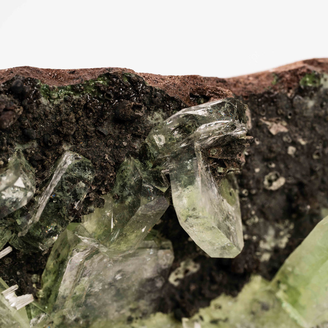 Apophyllite, Green - Cluster
