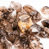 Smoky Elestial Quartz – Light Multi-Faceted Cluster(s)