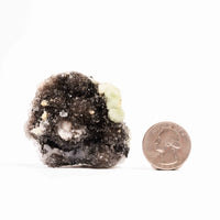 Prehnite w/ Black Quartz - Rough