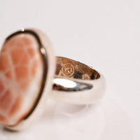 Pink Larimar + Natrolite - Ring