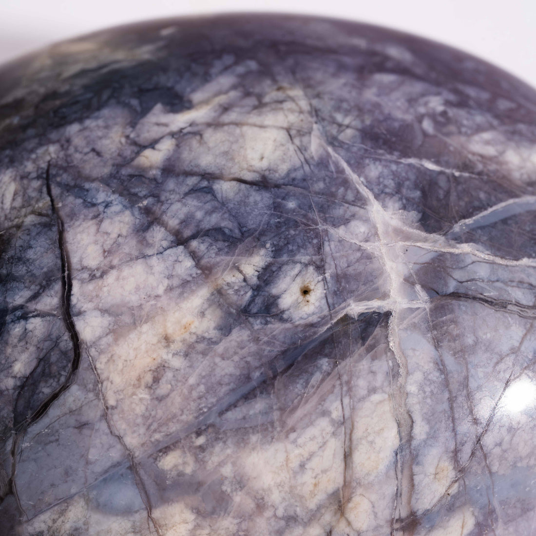Purple Chalcedony - Palm, Polished
