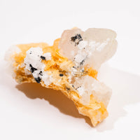 Fluorite, Light Green/Pink w. Black Tourmaline