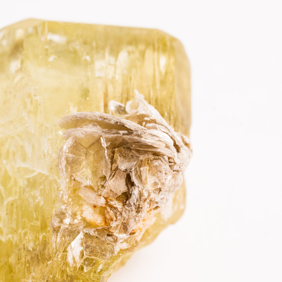 Heliodor w/ Mica  - Terminated, Polished