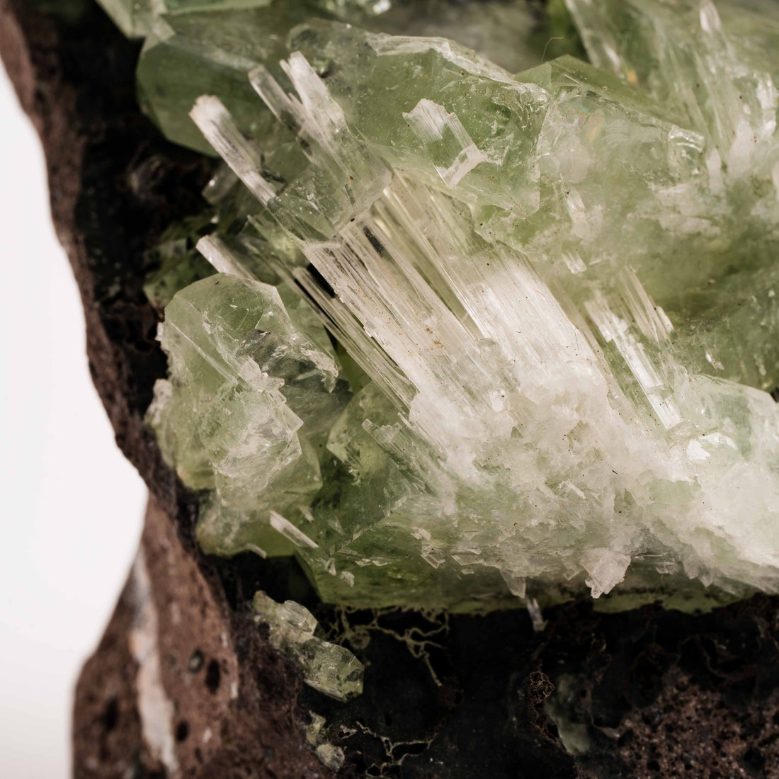 Apophyllite, Green - Cluster