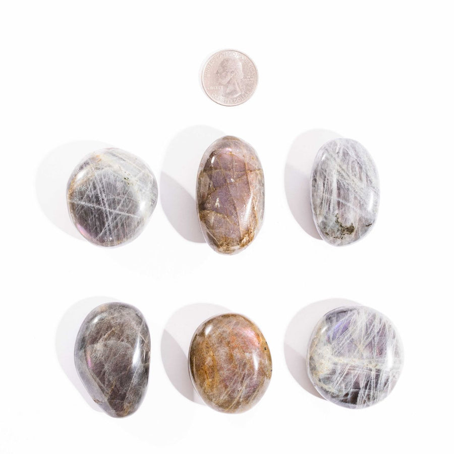 Labradorite, Pink/Purple Flash - Palms