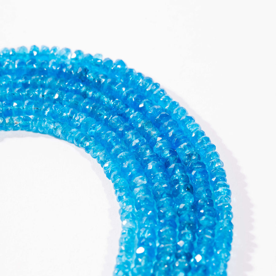 Apatite, Blue - Faceted Bead Necklace
