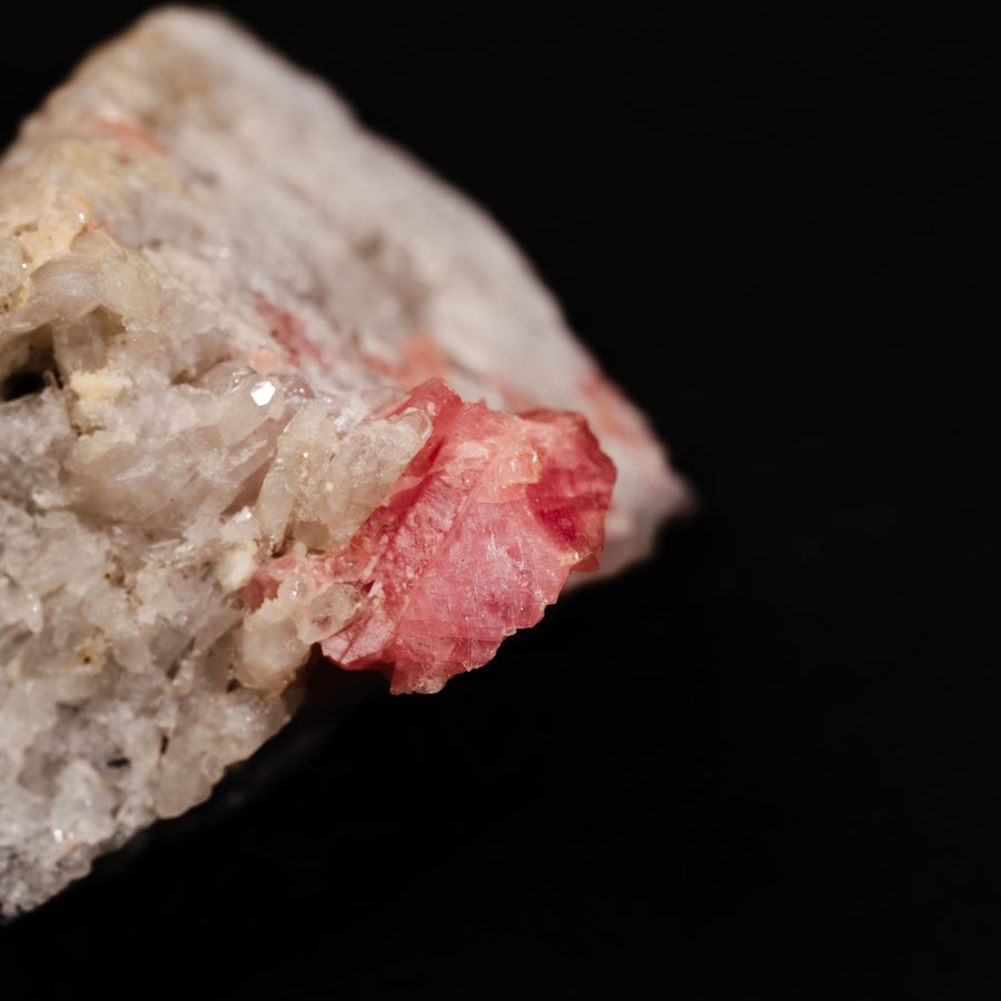 Rhodochrosite with Quartz and Fluorite