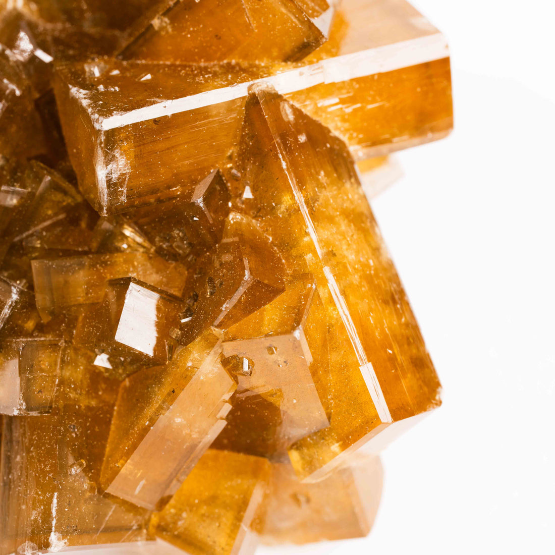 Yellow Barite on Fluorite - Bladed Cluster