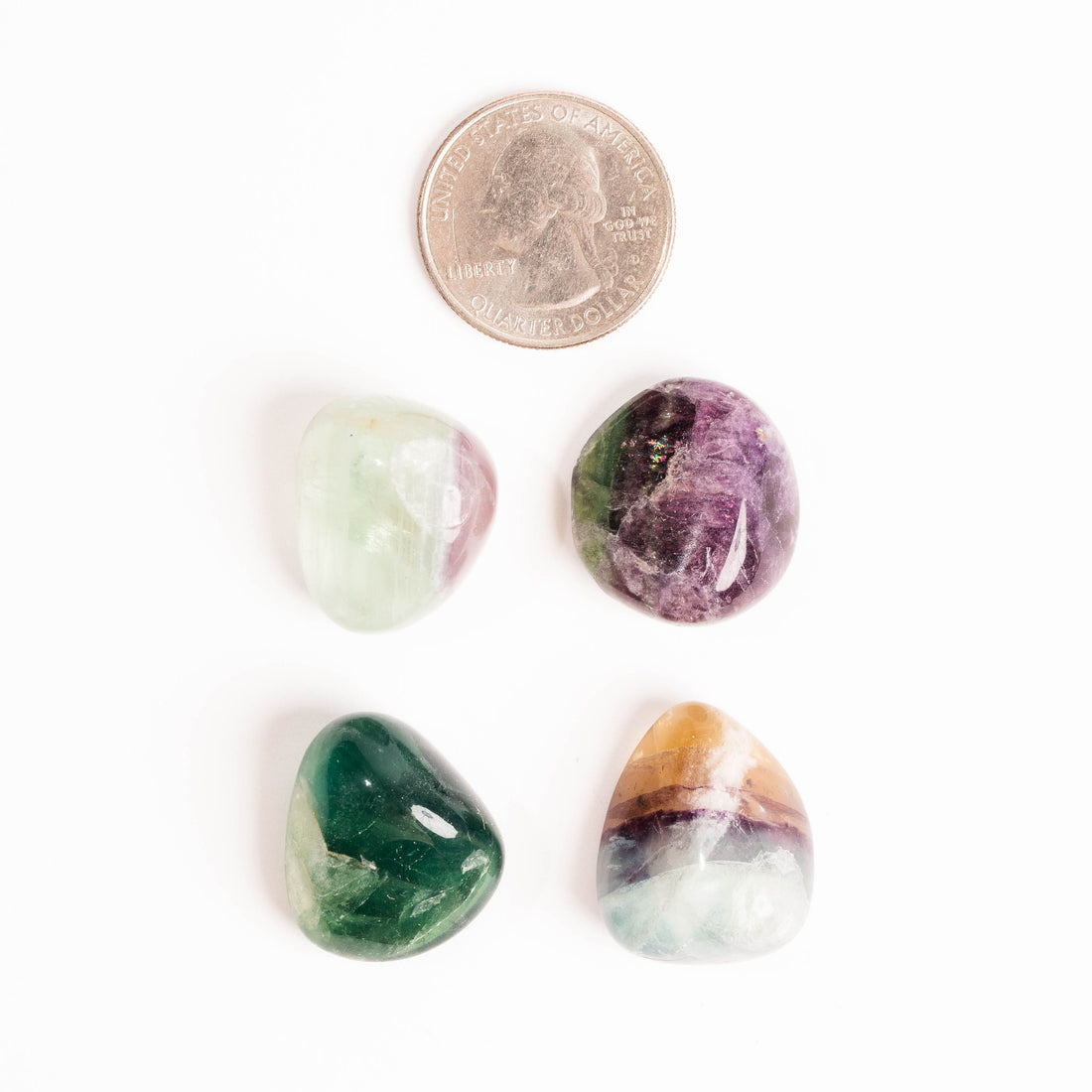 Mixed Fluorite - Tumbled Stone(s)