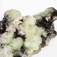 Prehnite w/ Black Quartz - Rough
