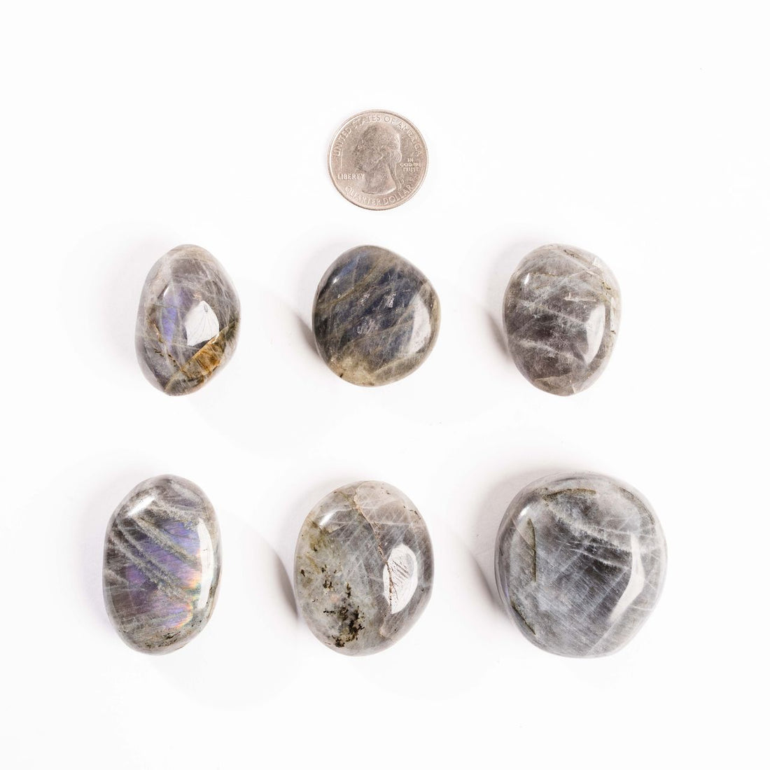 Labradorite, Blue/Purple Flash - Palms