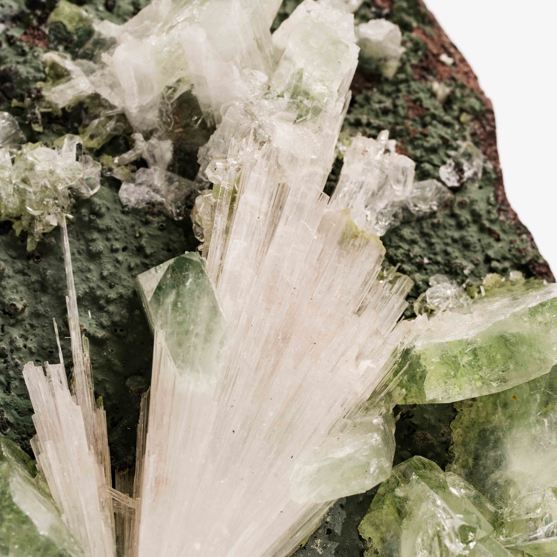Apophyllite, Green - Cluster