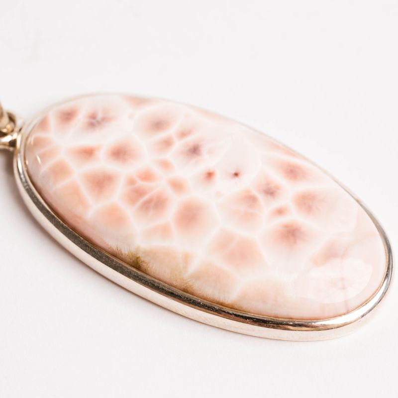 Pink Larimar + Natrolite - Pendant