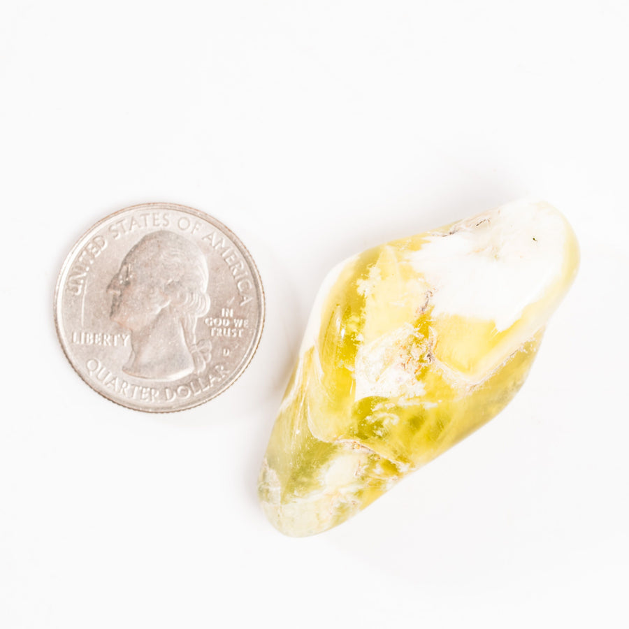 Yellow Prehnite - Polished