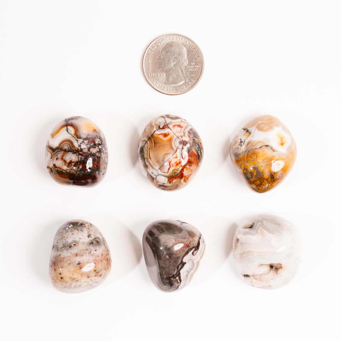 Agate - Botswana, Darker, Tumbled Stone(s)