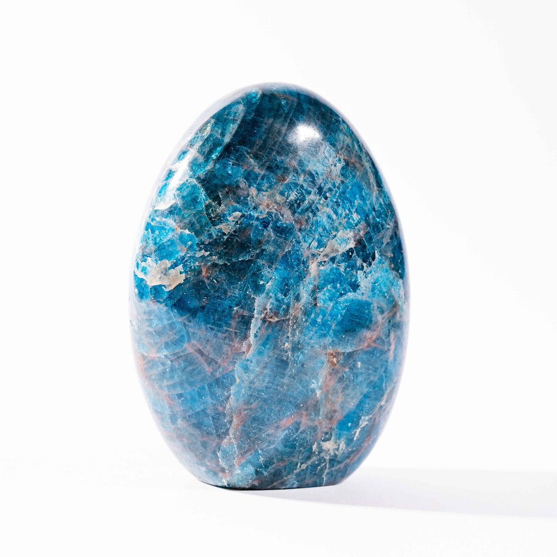 Apatite, Blue - Oval Shaped, Flate Base