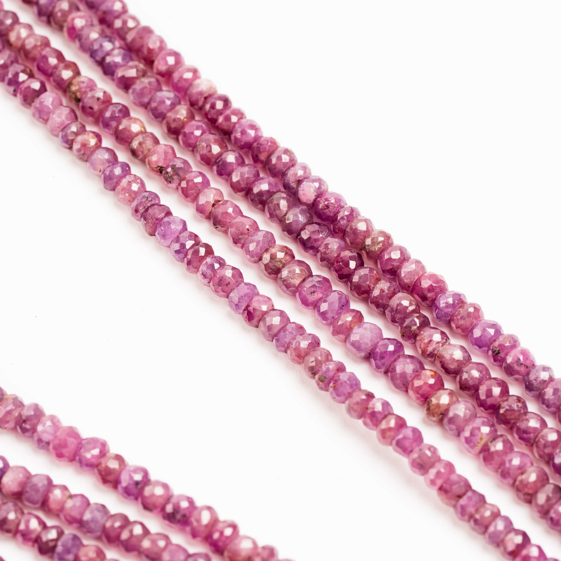 Ruby -  Faceted Beaded Necklace