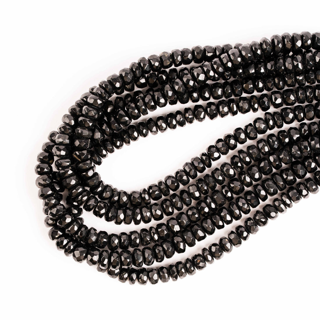 Tourmaline, Black - Faceted Beaded Necklace