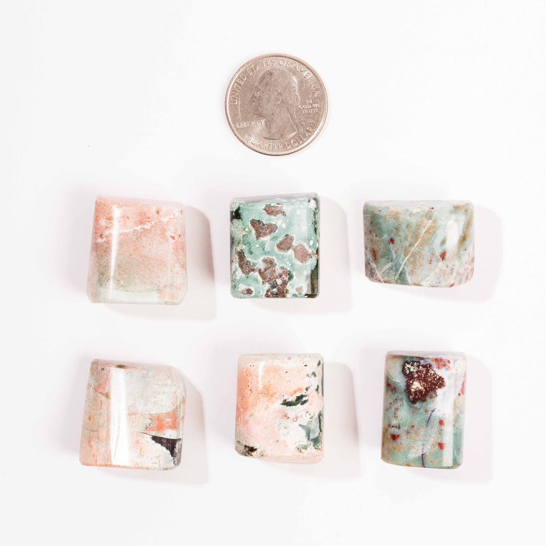 Jasper, Unicorn - Polished, Rounded Cube(s)