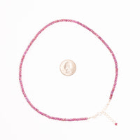 Ruby -  Faceted Beaded Necklace