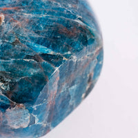 Apatite, Blue - Oval Shaped, Flat Base