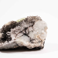 Prehnite w/ Black Quartz - Rough