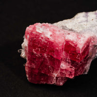 Rhodochrosite with Quartz and Fluorite