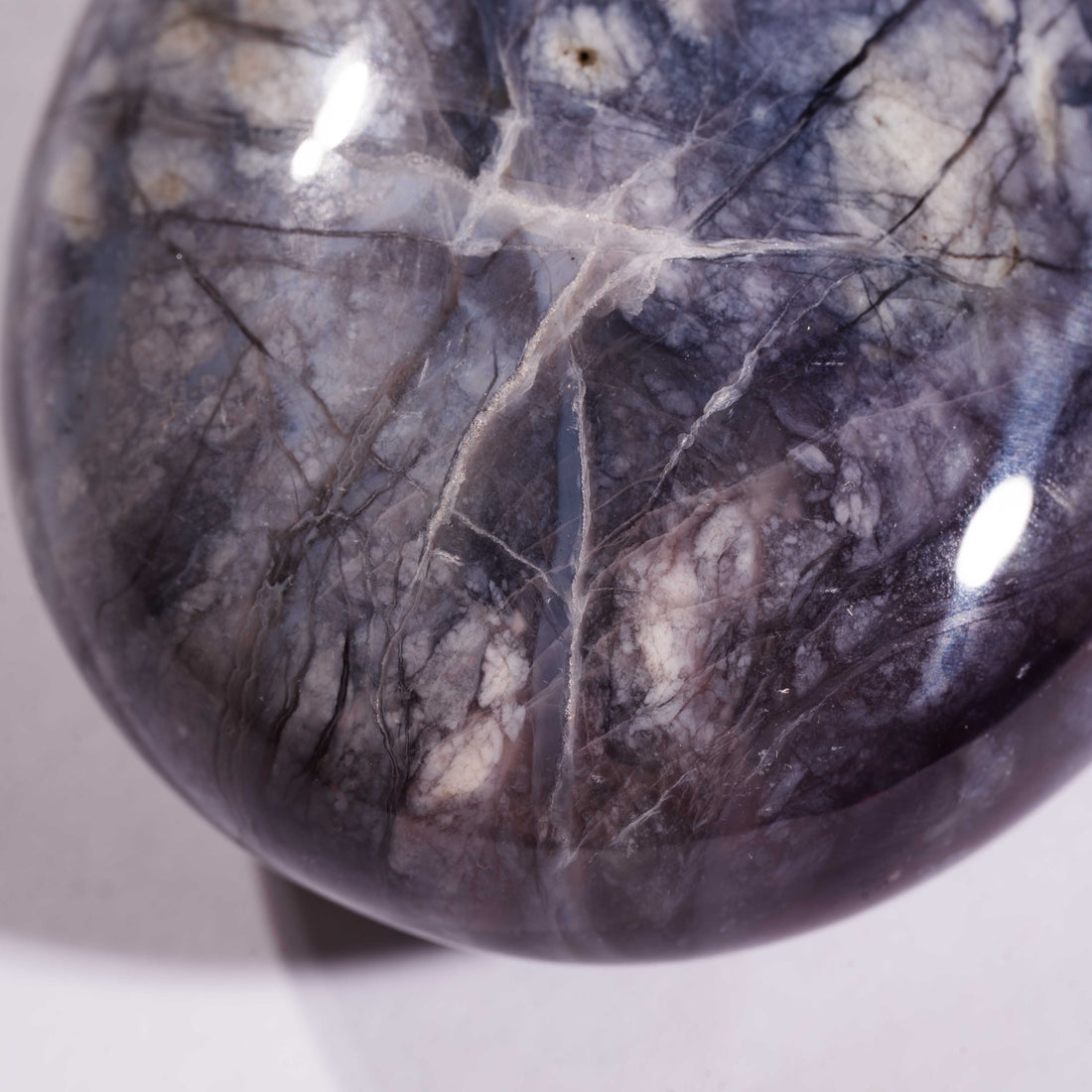 Purple Chalcedony - Palm, Polished