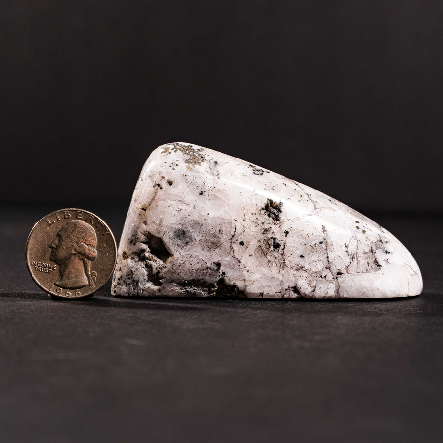 Calcite, Mangano w/ Pyrite - Freeform