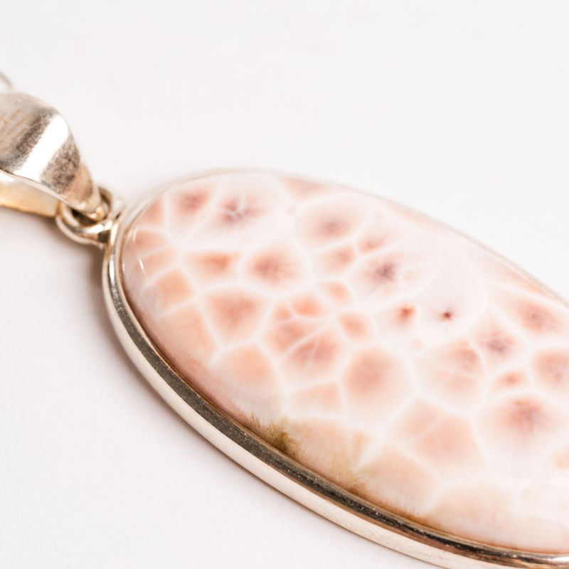 Pink Larimar + Natrolite - Pendant