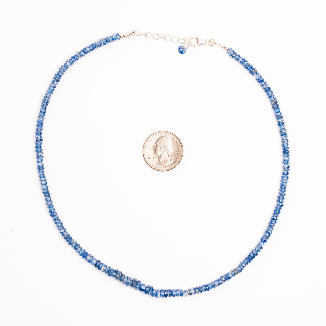 Kyanite, Blue -  Faceted Beaded Necklace