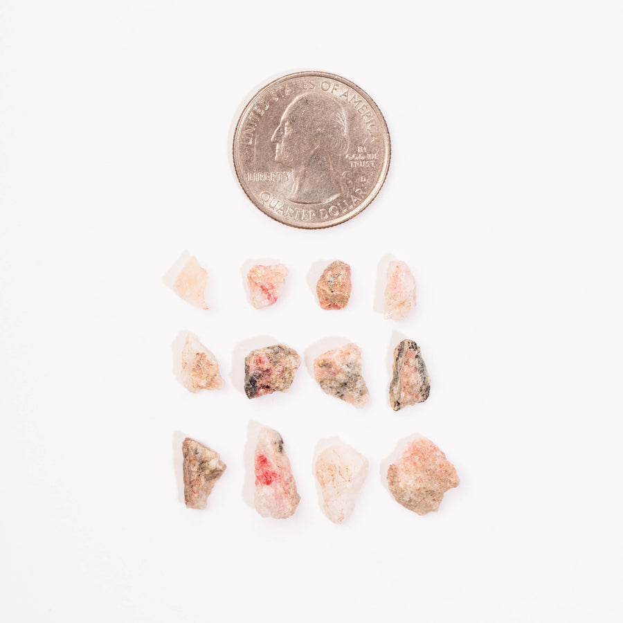 Tugtupite - Small, Rough, Intuitive Picks