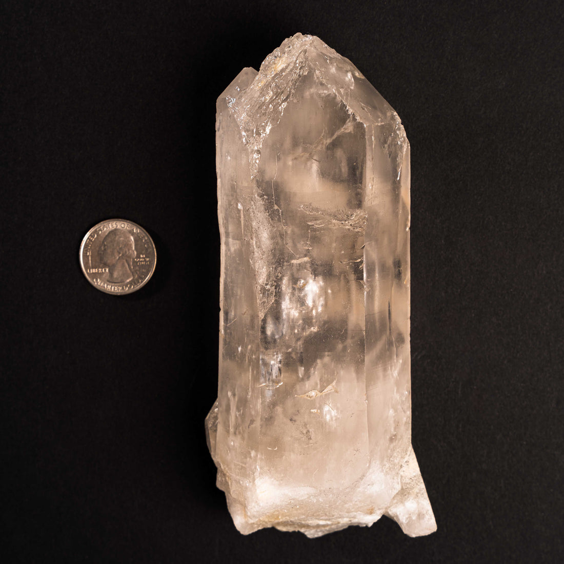 Lightning Struck Quartz - Point, Large w/ Side Growth