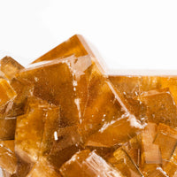 Yellow Barite on Fluorite - Bladed Cluster