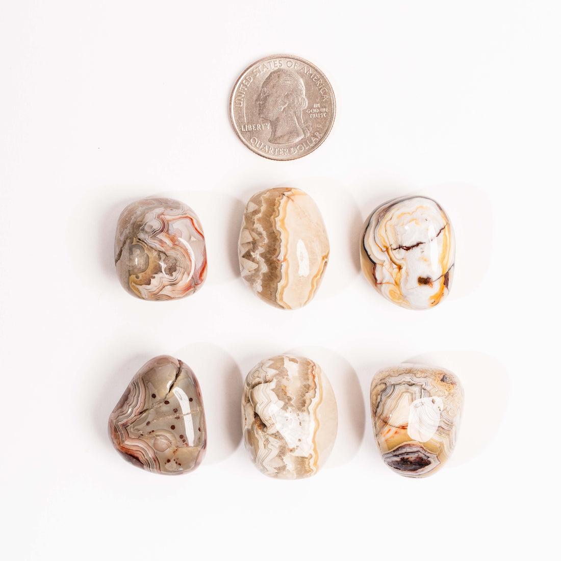 Agate - Botswana, Darker, Tumbled Stone(s)