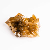 Yellow Barite on Fluorite - Bladed Cluster