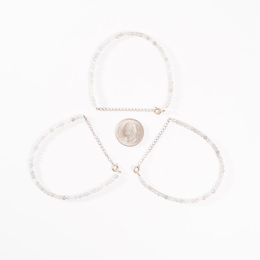 Labradorite - Faceted Beaded Bracelet