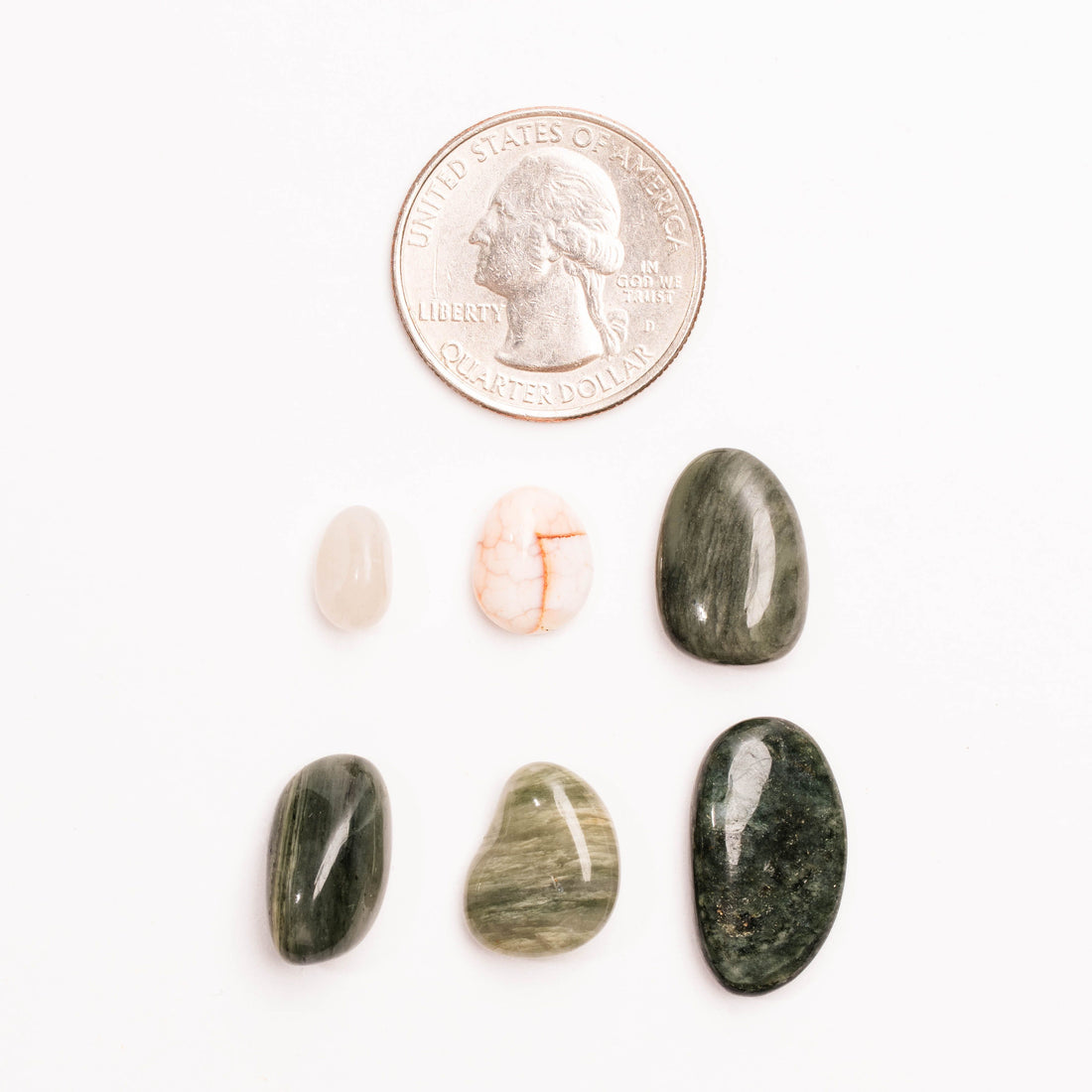 Jasper, Green Hair - Tumbled Stone(s)