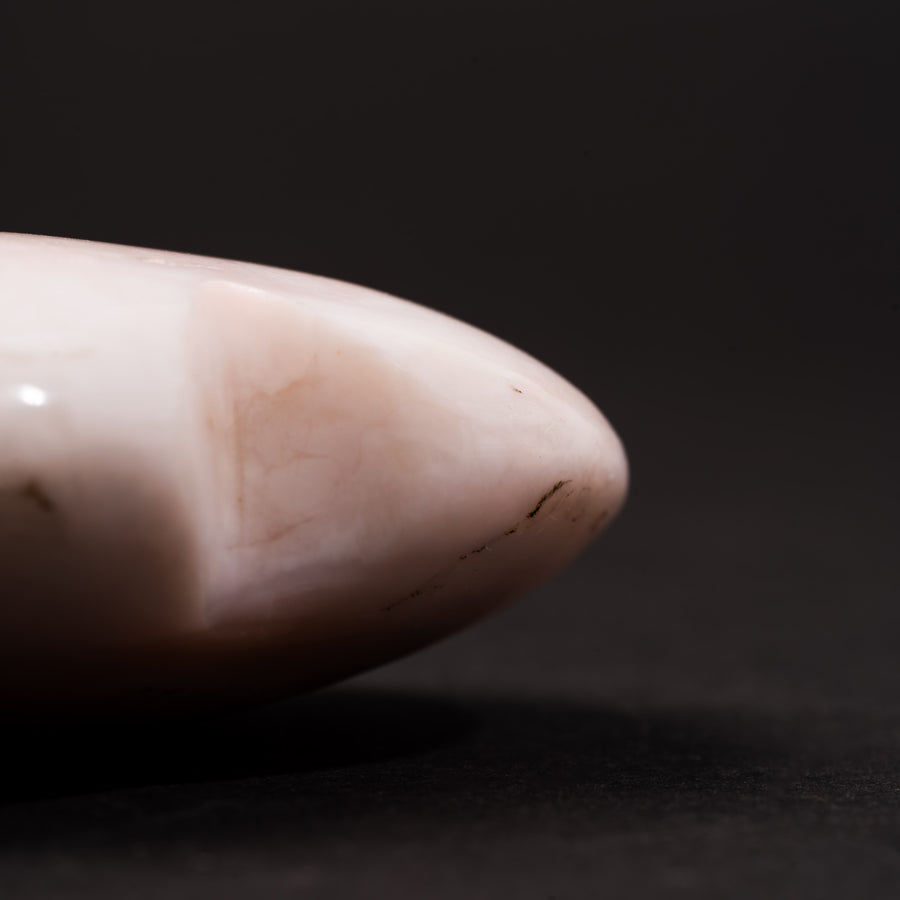 Pink Opal - Heart, Polished